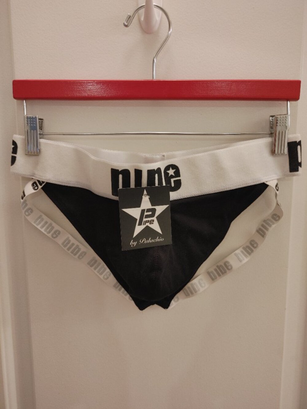 Pipe by Palachio Black & White Jockstrap - Large NWT - Picture 3 of 5